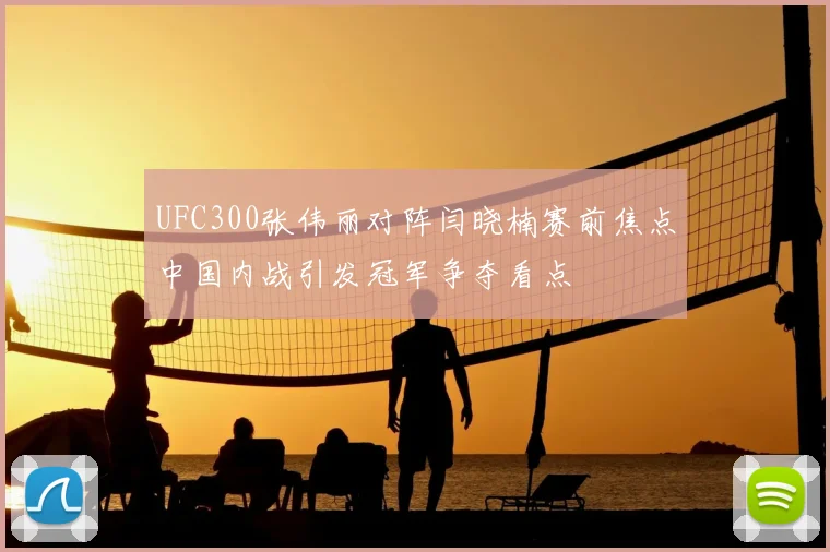 UFC300张伟丽对阵闫晓楠赛前焦点中国内战引发冠军争夺看点
